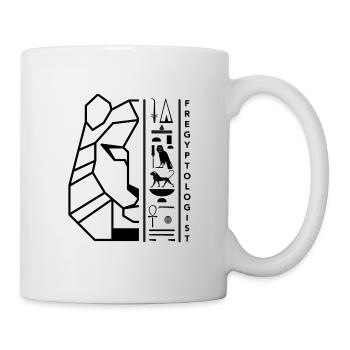 Hiéroglyphes Sekhmet motif noir by Fregyptologist - Mug blanc - blanc - Droite
