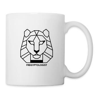 Sekhmet - motif noir by Fregyptologist - Mug blanc - blanc - Droite