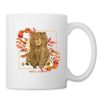 Hello Autumn - Tasse - Weiß - Rechts