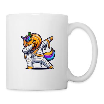 Dabbing Pumpkin Unicorn Mummy Unicorn Colorful - Mug - white - Right