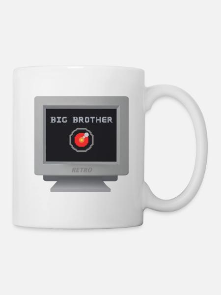 CRT-Ausführung - Big Brother - Tasse - Weiß