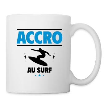 Surf, surfeur - Mug blanc - blanc - Droite
