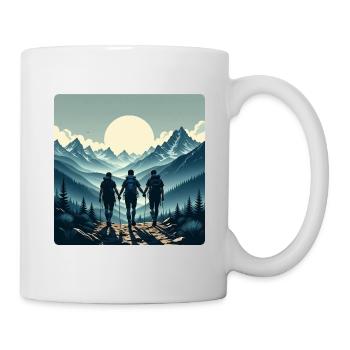 Mountains and friends forever - Mug - white - Right