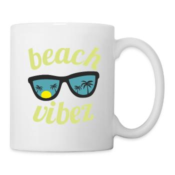 Beach vibez - Tasse - Weiß - Rechts