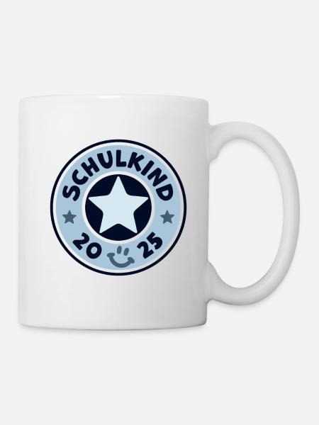 Schulkind 2025 Einschulung Schulanfang - Tasse - Weiß