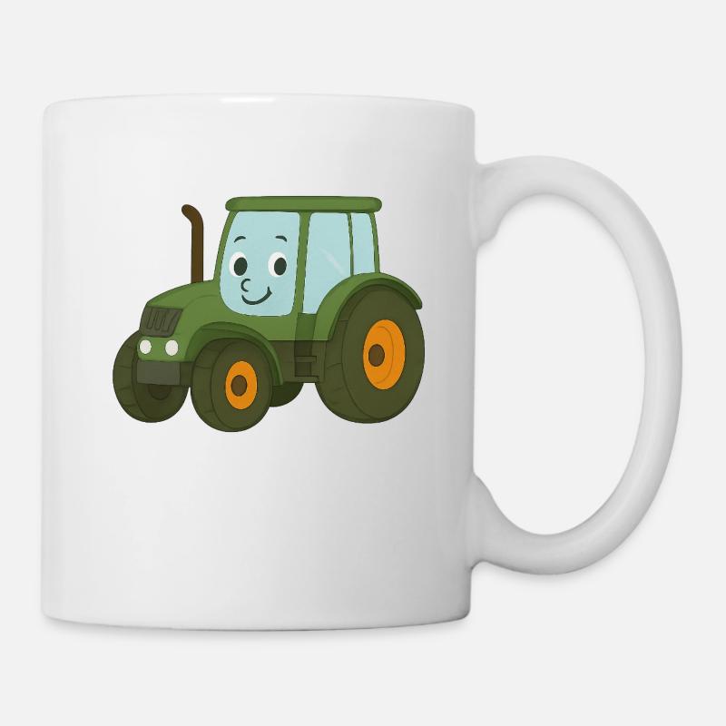 Tracteur - Mug blanc - blanc