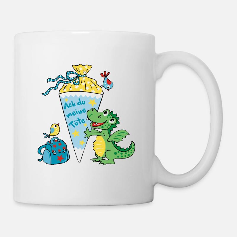 Dragon-écolier. Oh mon sac ! - Mug blanc - blanc