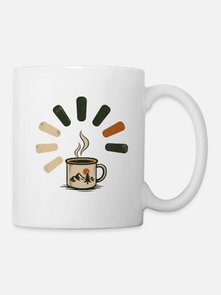 Dampfende Kaffeetasse - Tasse - Weiß