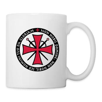 TemplerKreuz Non Nobis Domine Crusader Ritterkreuz - Mug - white - Right