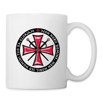 TemplerKreuz Non Nobis Domine Crusaders Cross - Mug - white - Right