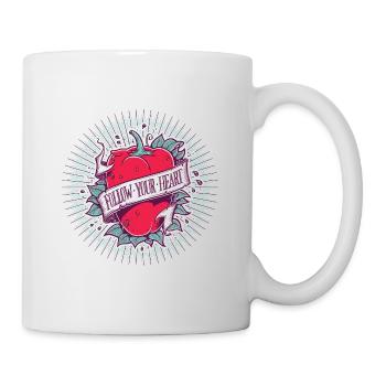 Follow Your Heart - Mug blanc - blanc - Droite