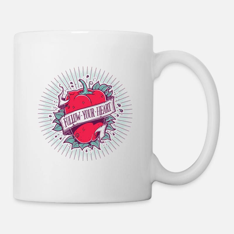 Follow Your Heart - Tasse - Weiß