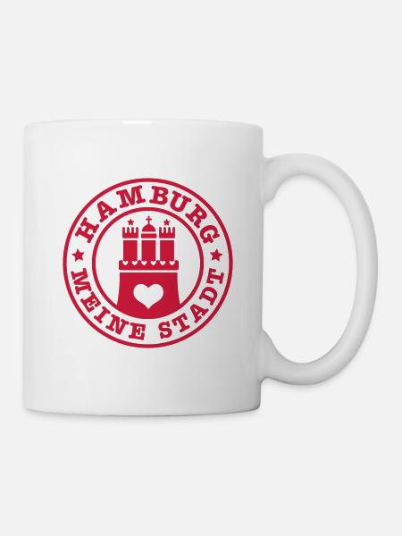 HAMBURG MEINE STADT Wappen 1c - Tasse - Weiß