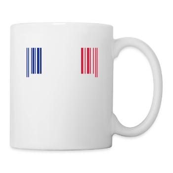 Code barre france - Mug blanc - blanc - Droite