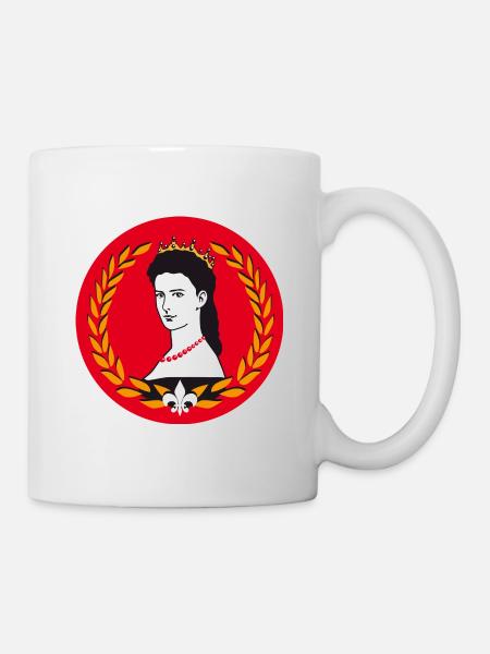 Sissi Kaiserin Elisabeth für Buttons - Tasse - Weiß