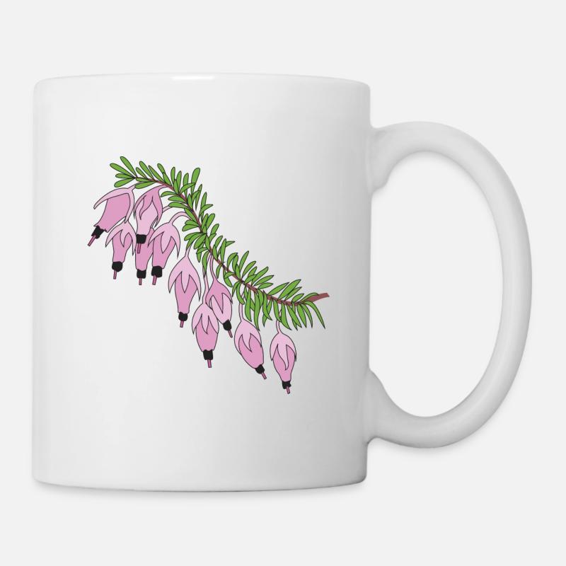 bruyère rose - Mug blanc - blanc