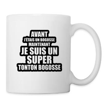 je suis un super tonton bogosse - Mug blanc - blanc - Droite