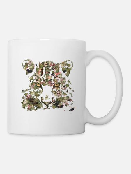 Portrait eines großen Leoparden - Tasse - Weiß