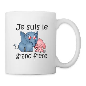 Je suis le grand frere B - Mug - white - Right