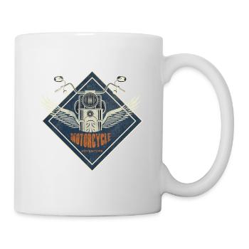 Biker Motorcycle - Mug - white - Right