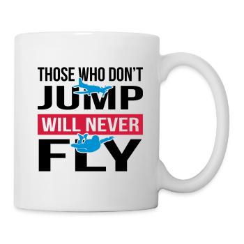 Will Never Fly Skydive - Mug - white - Right