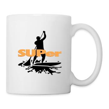 SUPer, SUP BOARD Stand Up Paddling - Tasse - Weiß - Rechts