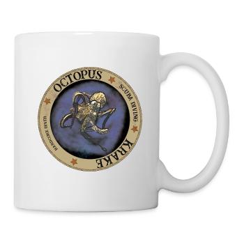 Pieuvre - Pieuvre - Plongée - Plongée sous-marine - Mug blanc - blanc - Droite