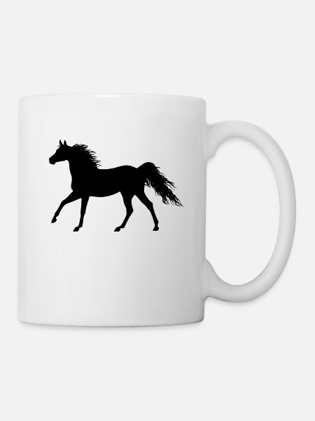 le cheval de cheval - Mug blanc - blanc