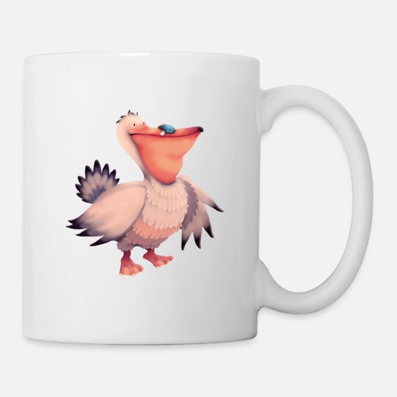 Pelikan Illustration - Tasse - Weiß