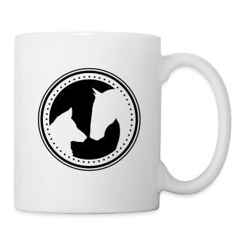Dog horse emblem logo - Mug - white - Right