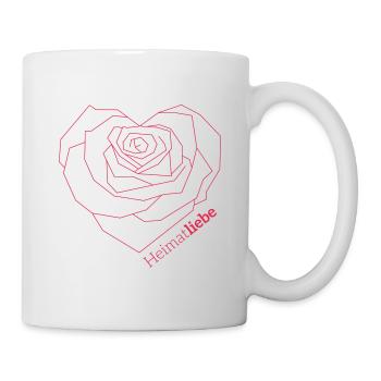 Heimatliebe rot - Tasse - Weiß - Rechts