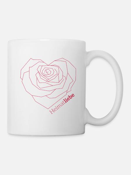 Heimatliebe red - Mug - white