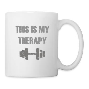 Strength training, fitness, sport therapy, muscle - Mug - white - Right