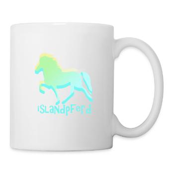 Icelandic Horse: Islandpferd Pferd Pony Merch - Tasse - Weiß - Rechts