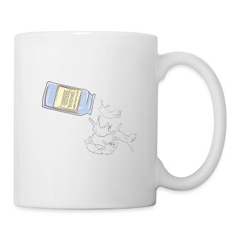 I'm a Catholic - I've been addicted to Cats- Katze - Tasse - Weiß - Rechts