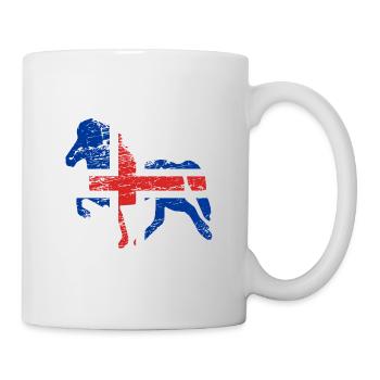 Icelandic Horse: Islandpferd Pferd Pony Merch - Tasse - Weiß - Rechts
