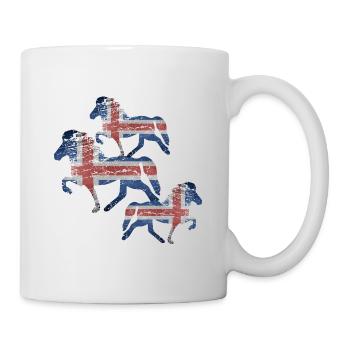 Icelandic Horse: Islandpferd Pferd Pony Merch - Tasse - Weiß - Rechts