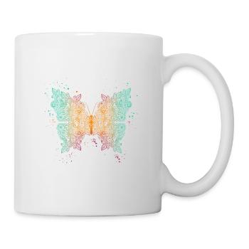 Schmetterling - Tasse - Weiß - Rechts