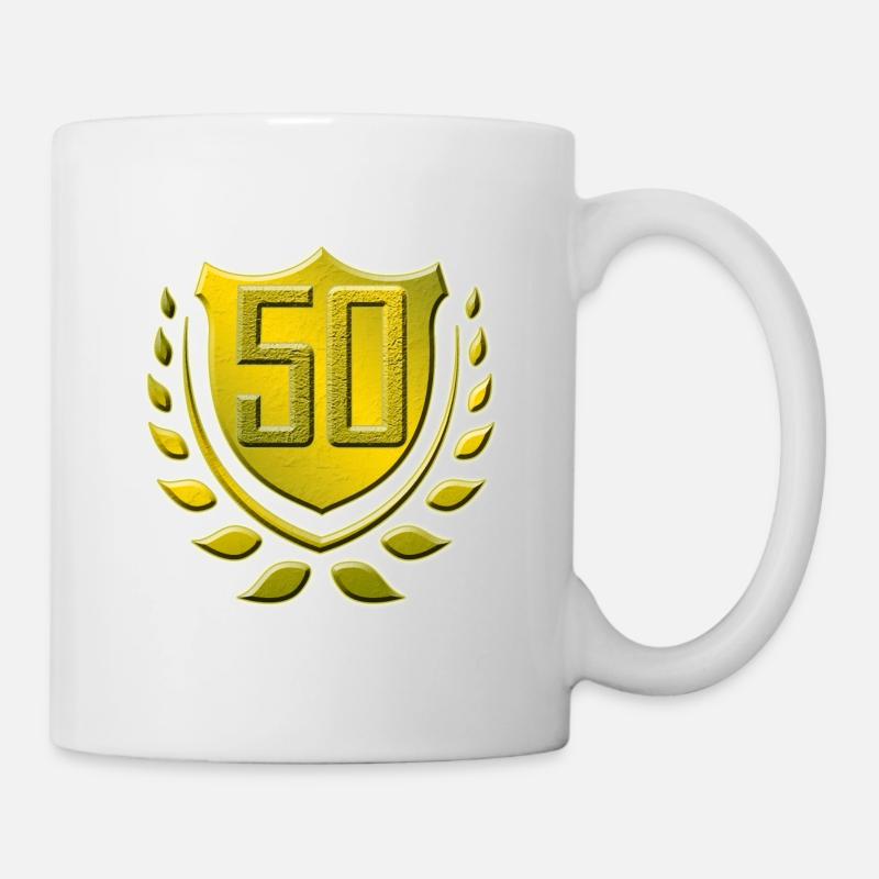 50 Jahre, Geburtstag, Geschenk - Tasse - Weiß