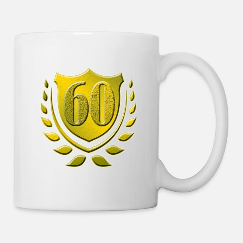 60, 60. Geburtstag - Tasse - Weiß