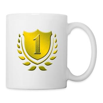 1 Jahr alt, 1. Geburtstag, 1. Platz, Sieger - Tasse - Weiß - Rechts