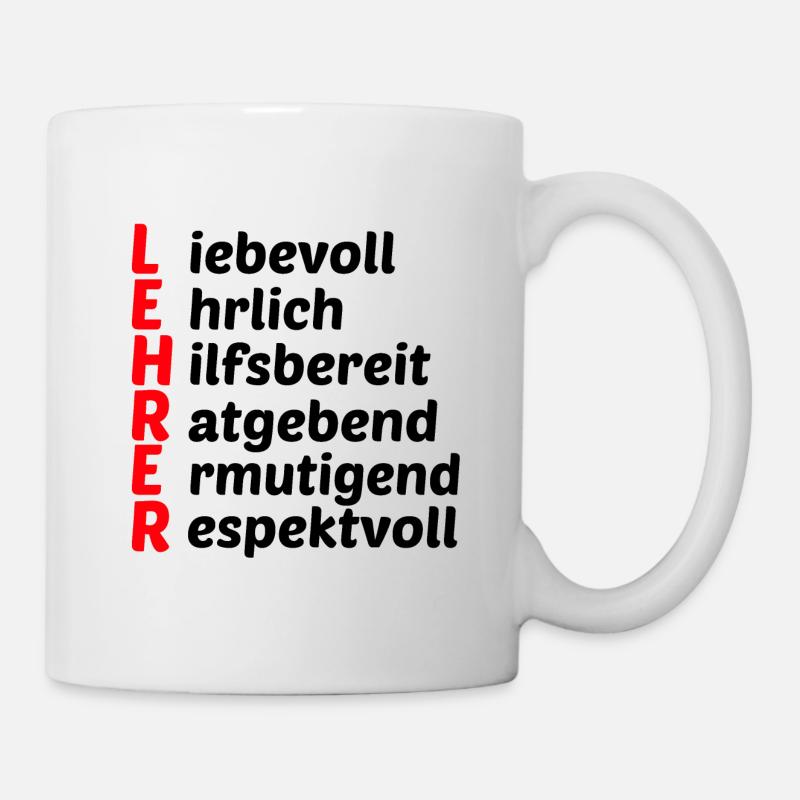 Lehrer Lehrkraft Lehramt - Tasse - Weiß