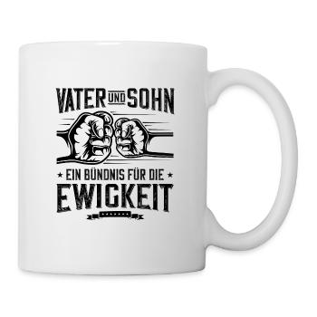 vater sohn ewigkeit faust - Tasse - Weiß - Rechts