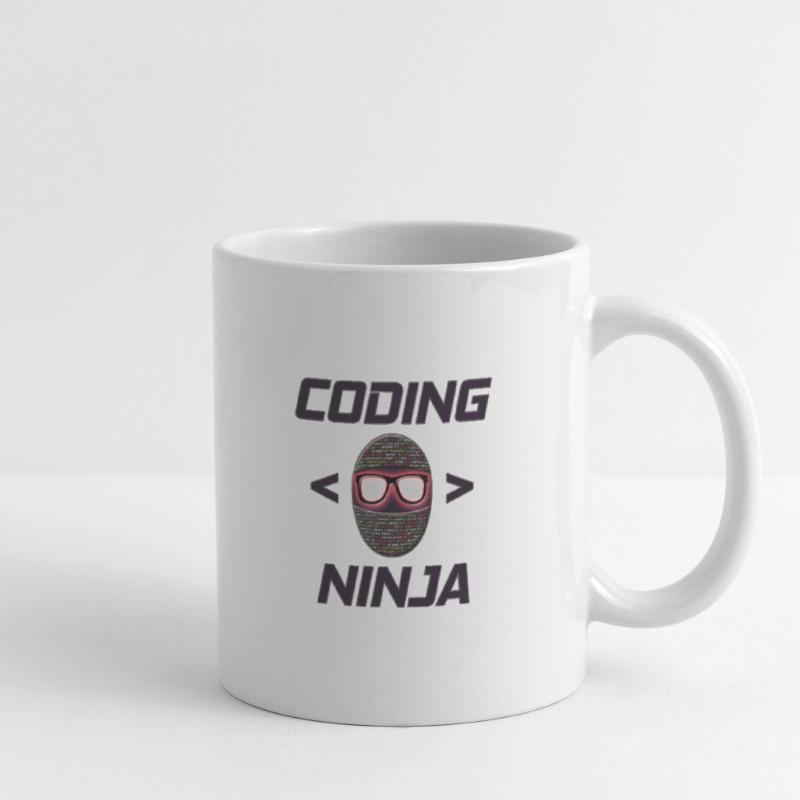 Programmeur, Codage Ninja, Cadeau Mug blanc