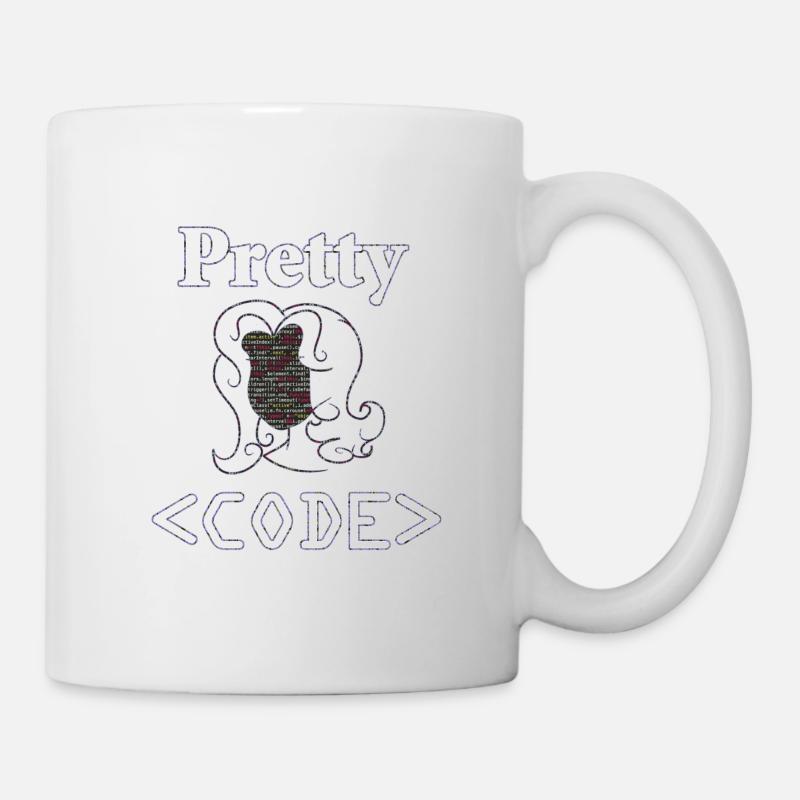 Programmeur, joli code, cadeau - Mug blanc - blanc