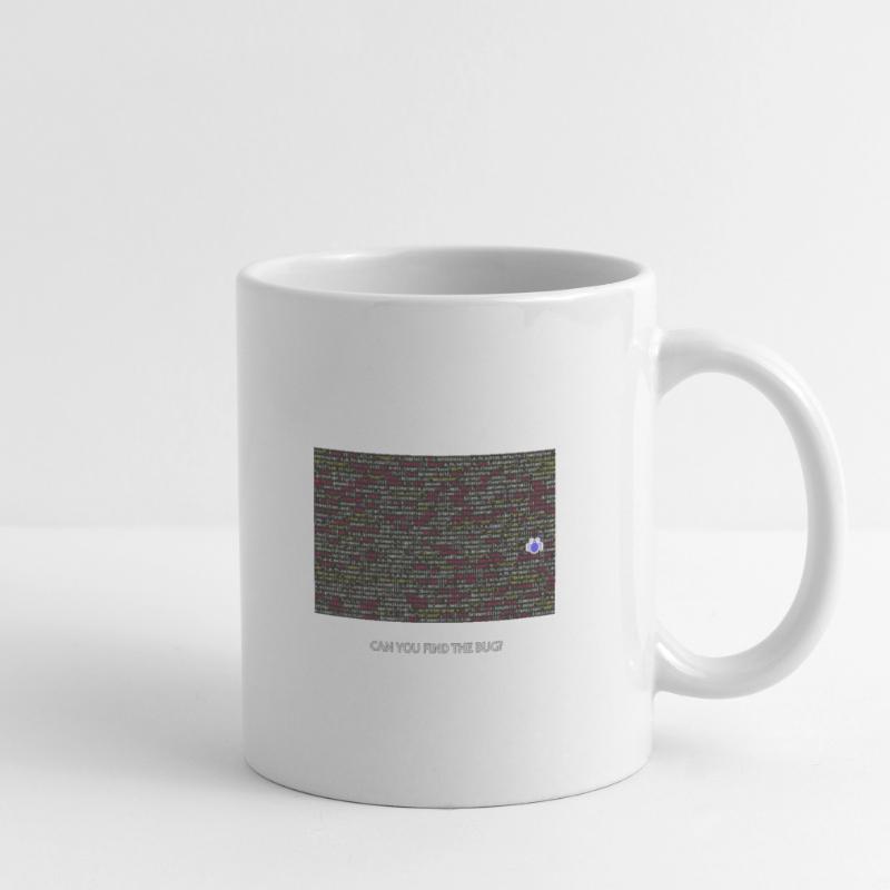 Programmer, coder, bugs, debugging Mug