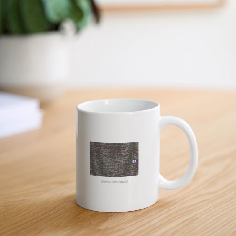 Programmer, coder, bugs, debugging Mug