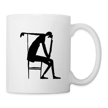 Franz Kafka - Der Denker - Tasse - Weiß - Rechts