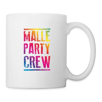 malle party crew bunt - Tasse - Weiß - Rechts