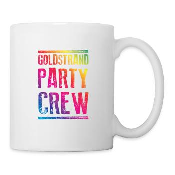Golden Beach Party crew coloré - Mug blanc - blanc - Droite